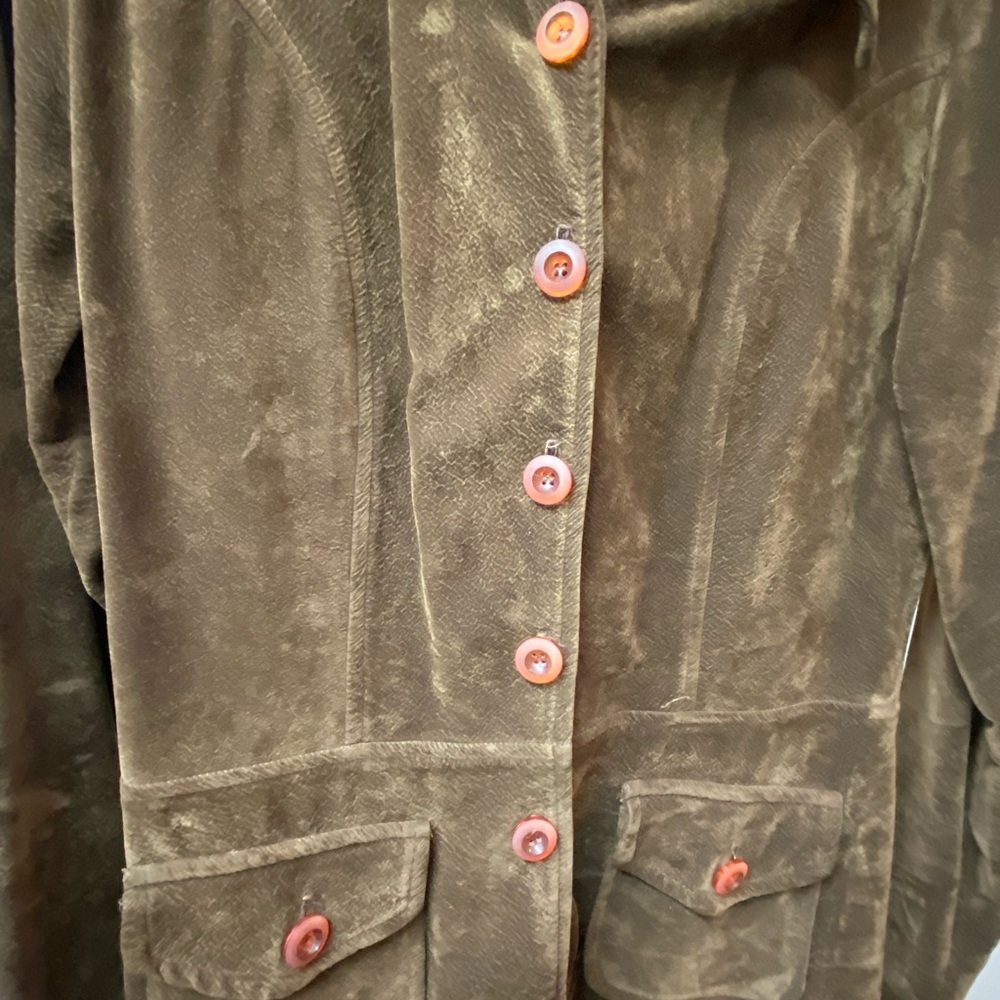 🤎VINTAGE • brown suedette jacket - Picture 6 of 6